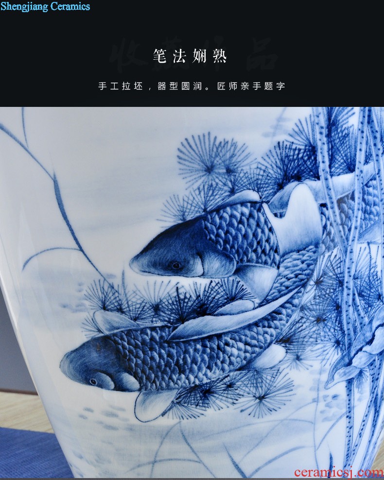 Manual imitation kiln vase restoring ancient ways furnishing articles jingdezhen ceramic crafts flower arranging rich ancient frame the decoration wine ark sitting room