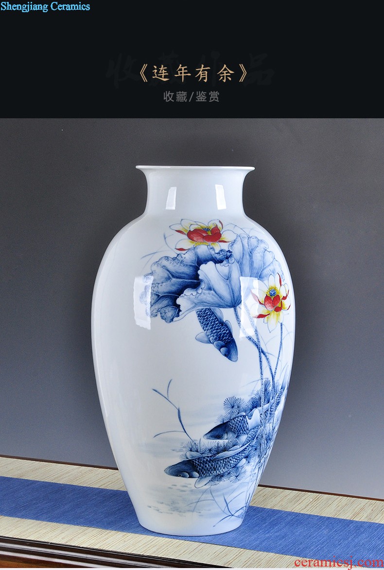 Manual imitation kiln vase restoring ancient ways furnishing articles jingdezhen ceramic crafts flower arranging rich ancient frame the decoration wine ark sitting room