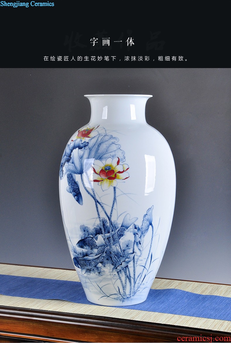 Manual imitation kiln vase restoring ancient ways furnishing articles jingdezhen ceramic crafts flower arranging rich ancient frame the decoration wine ark sitting room