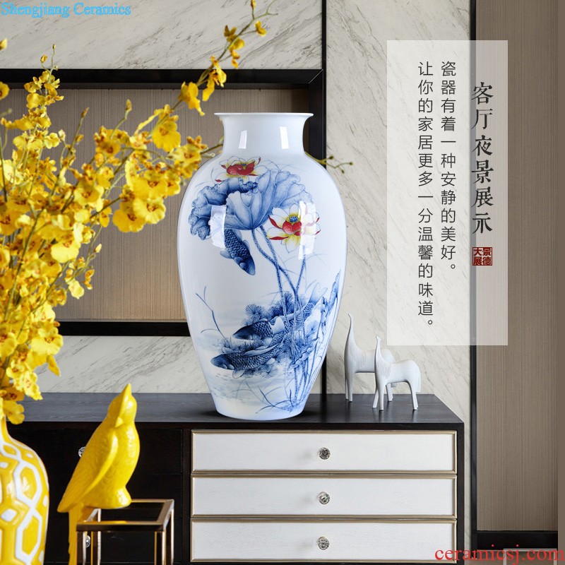 Manual imitation kiln vase restoring ancient ways furnishing articles jingdezhen ceramic crafts flower arranging rich ancient frame the decoration wine ark sitting room