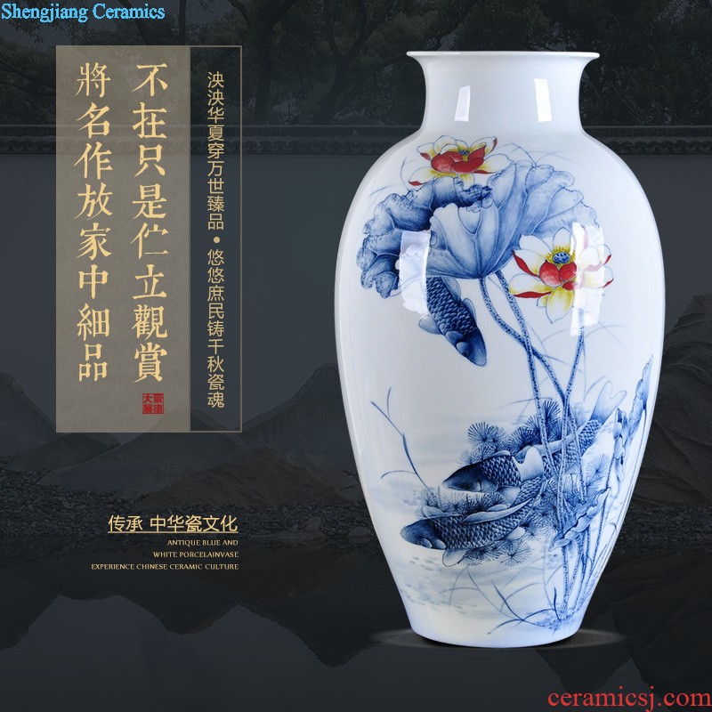 Manual imitation kiln vase restoring ancient ways furnishing articles jingdezhen ceramic crafts flower arranging rich ancient frame the decoration wine ark sitting room