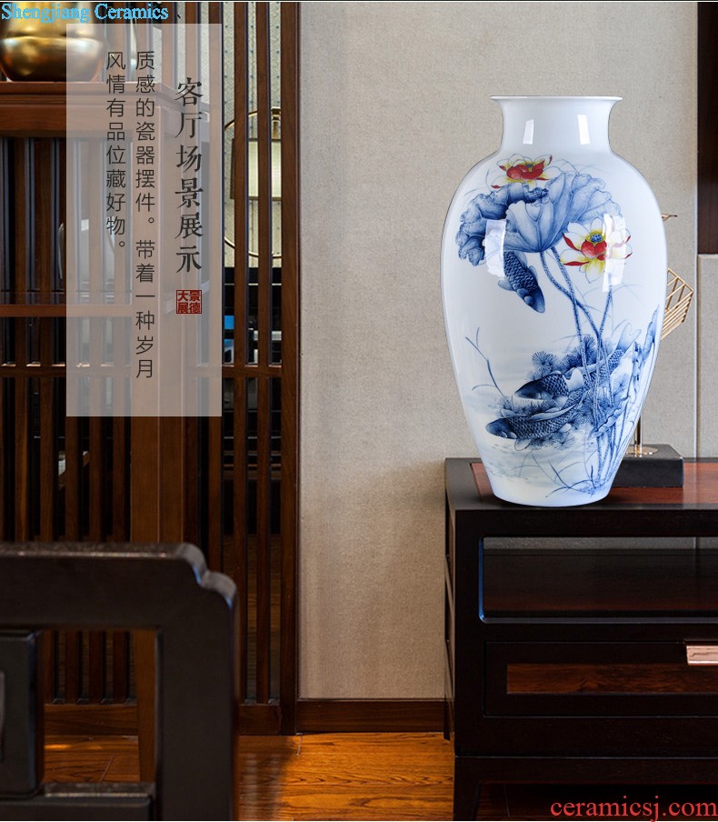 Manual imitation kiln vase restoring ancient ways furnishing articles jingdezhen ceramic crafts flower arranging rich ancient frame the decoration wine ark sitting room