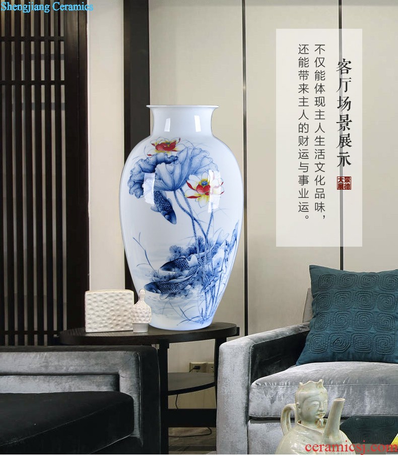 Manual imitation kiln vase restoring ancient ways furnishing articles jingdezhen ceramic crafts flower arranging rich ancient frame the decoration wine ark sitting room