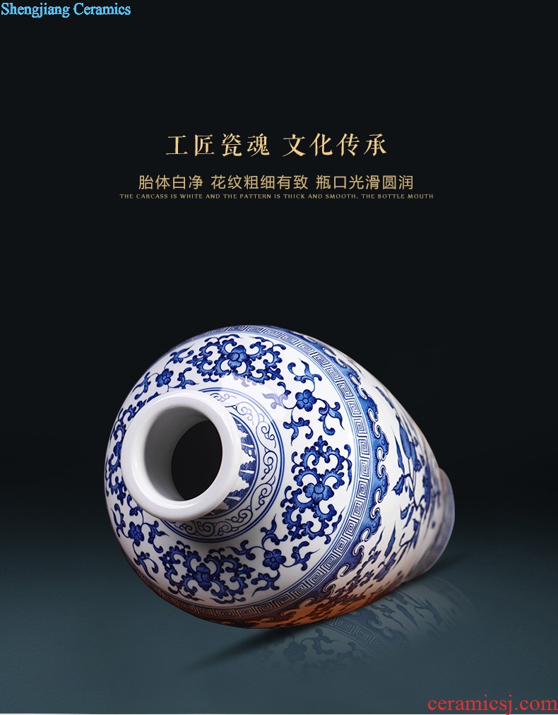 Master of Chinese style restoring ancient ways hand-painted vases, flower arranging furnishing articles of jingdezhen ceramics room sitting room wine home decoration