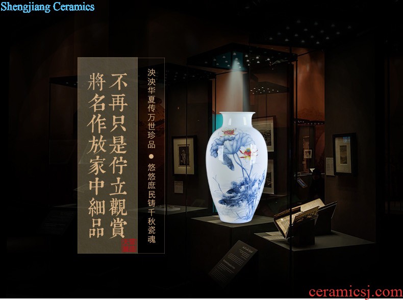 Manual imitation kiln vase restoring ancient ways furnishing articles jingdezhen ceramic crafts flower arranging rich ancient frame the decoration wine ark sitting room