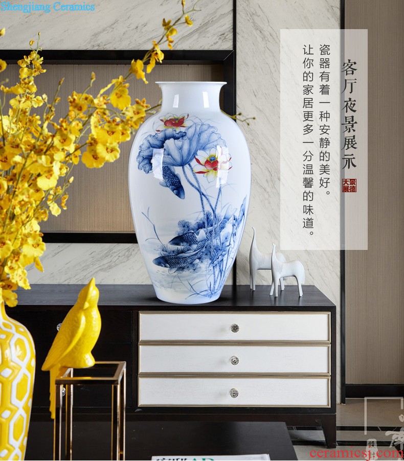 Manual imitation kiln vase restoring ancient ways furnishing articles jingdezhen ceramic crafts flower arranging rich ancient frame the decoration wine ark sitting room