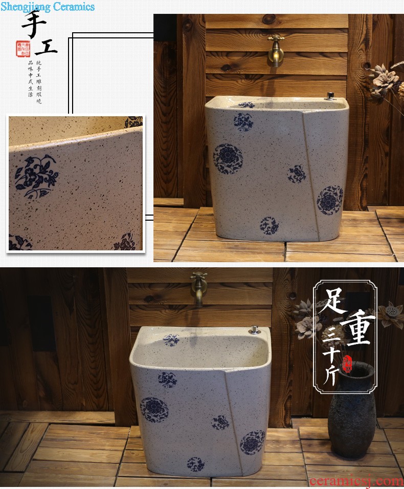 Jia depot Modern Jane European stage basin Sinks ceramic lavabo creative personality art basin