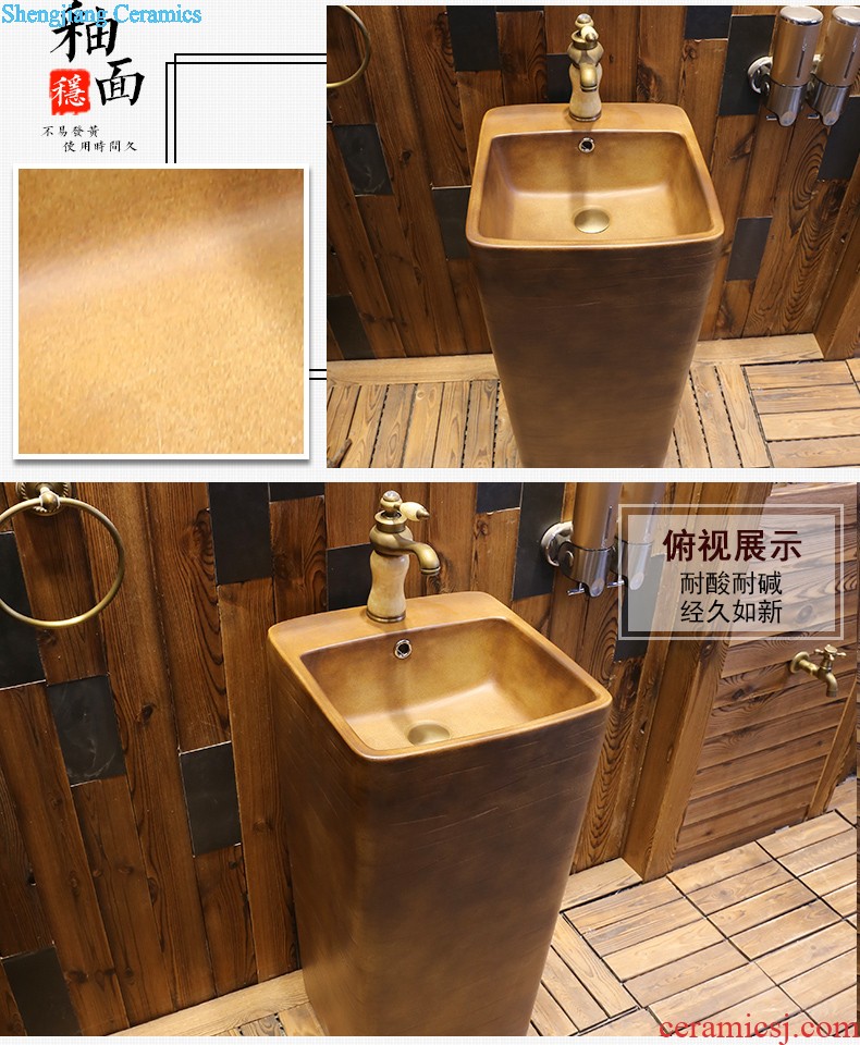 Jia square ceramic lavabo depot to restore ancient ways the balcony one pillar basin bathroom sinks landing wash gargle