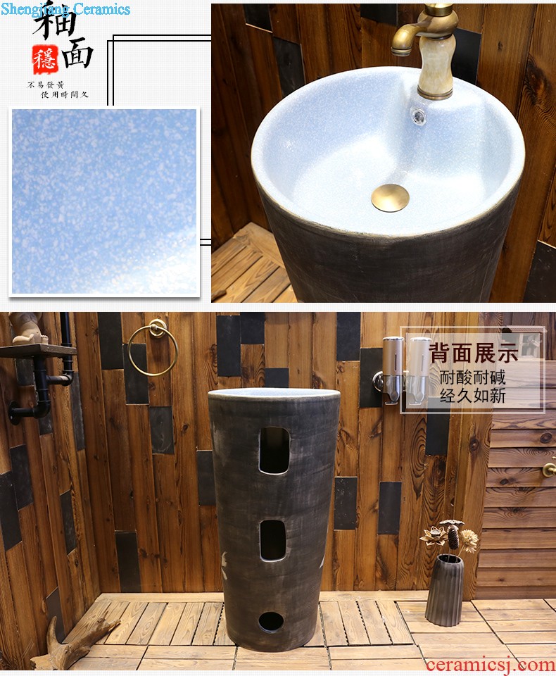 Jia depot basin ceramic balcony one pillar lavabo square toilet lavatory floor sink