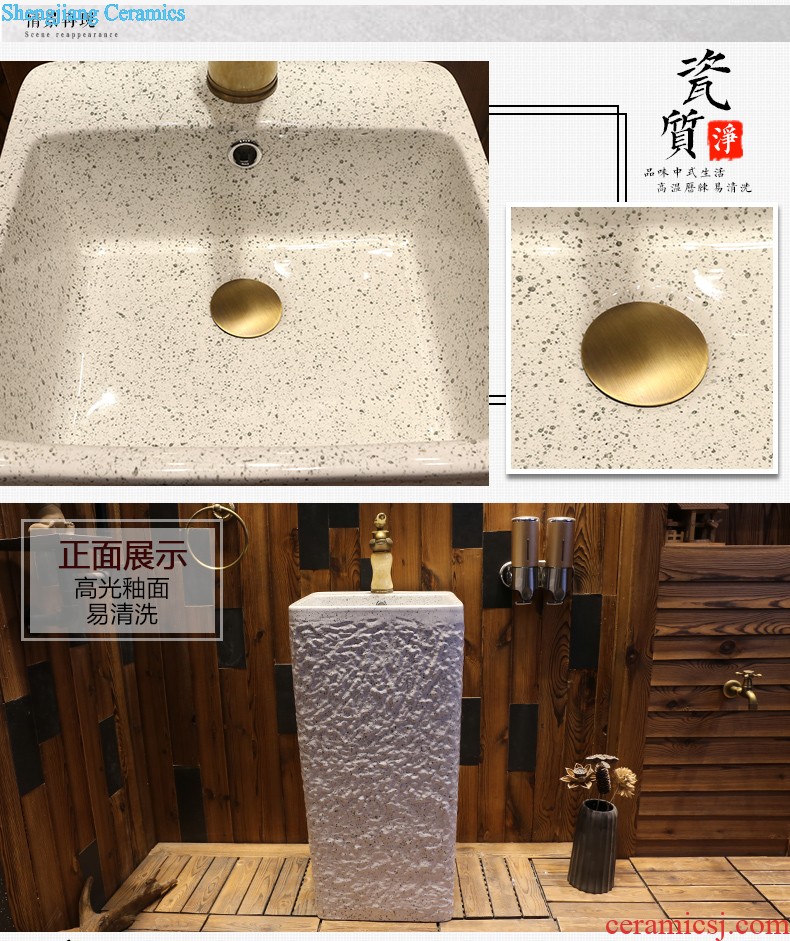 Jia depot antique art the sink on the ceramic basin oval creative personality bathroom sinks restoring ancient ways