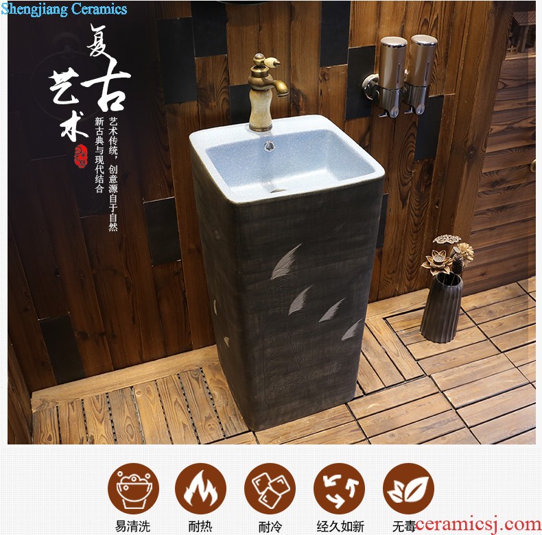 Jia depot mop pool bathroom ceramic mop pool balcony drag palmer pool courtyard floor mop basin home wash mop pool