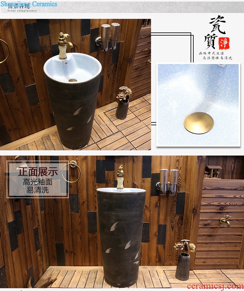 Jia depot basin ceramic balcony one pillar lavabo square toilet lavatory floor sink