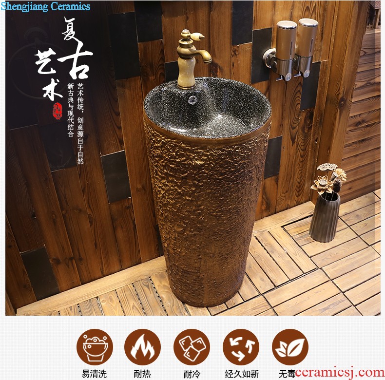 Jia depot floor toilet lavatory basin ceramic lavabo toilet Siamese balcony one column