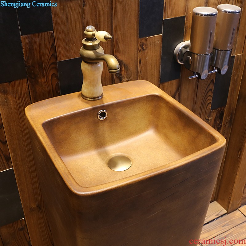 Jia square ceramic lavabo depot to restore ancient ways the balcony one pillar basin bathroom sinks landing wash gargle