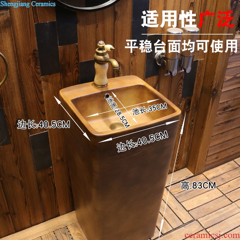 Jia square ceramic lavabo depot to restore ancient ways the balcony one pillar basin bathroom sinks landing wash gargle