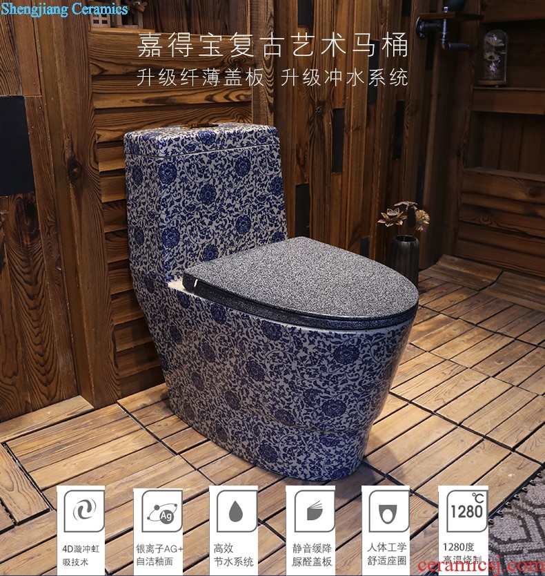 Jia depot sanitary toilet Pumping sit lavatory water-saving toilet flushing toilet normal siphon ceramics