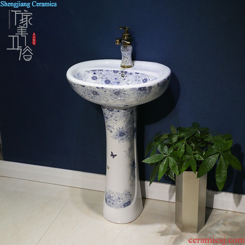 M beauty outdoor restoring ancient ways the sink basin of jingdezhen ceramic column courtyard floor balcony sink