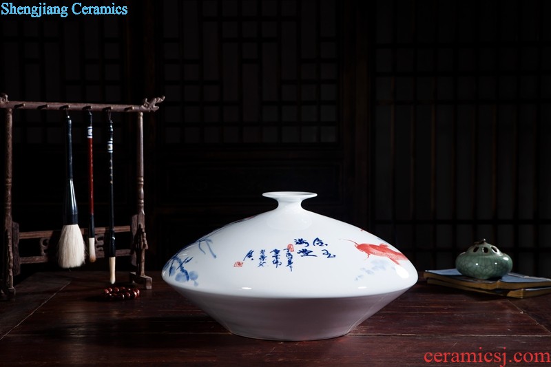 Huai embellish, jingdezhen ceramic figure painting hand-painted vase peony fairy new vase fashionable classical furnishing articles