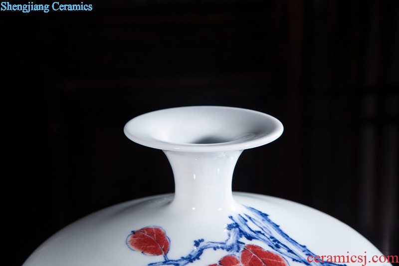 Huai embellish, famous master hand-painted vases and classical jingdezhen ceramics new Chinese style living room furnishing articles
