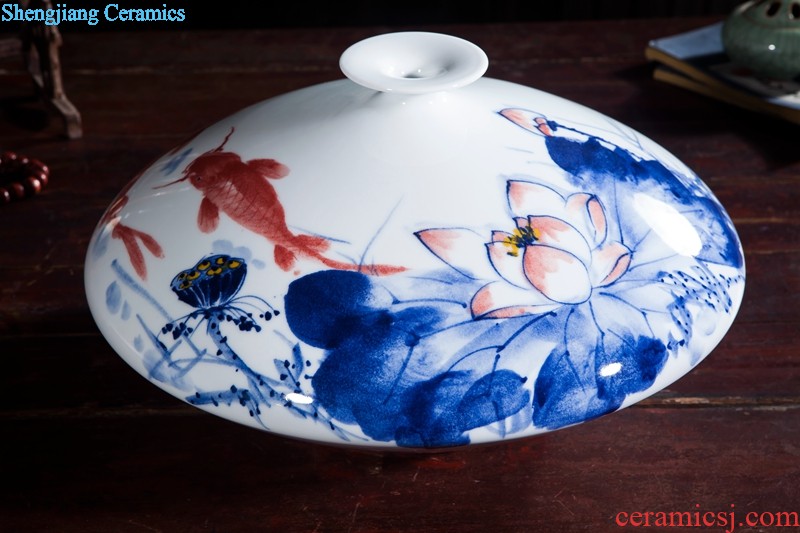 Huai embellish, jingdezhen ceramic figure painting hand-painted vase peony fairy new vase fashionable classical furnishing articles