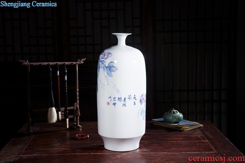 Huai embellish, jingdezhen ceramic painting vase freehand brushwork in traditional Chinese painting very beautiful vase peony classical fashion furnishing articles