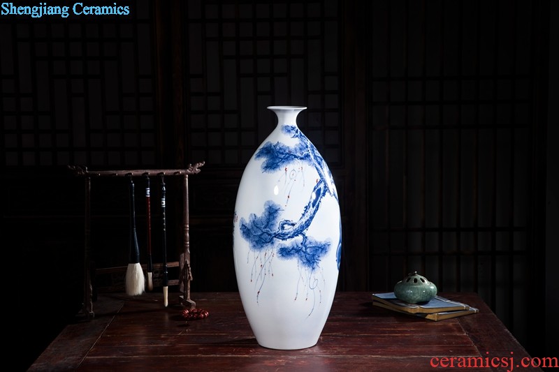 Huai embellish, jingdezhen blue and white vase vase hand draw freehand brushwork fine figure in the Ming and qing dynasties classical fashion decorative furnishing articles