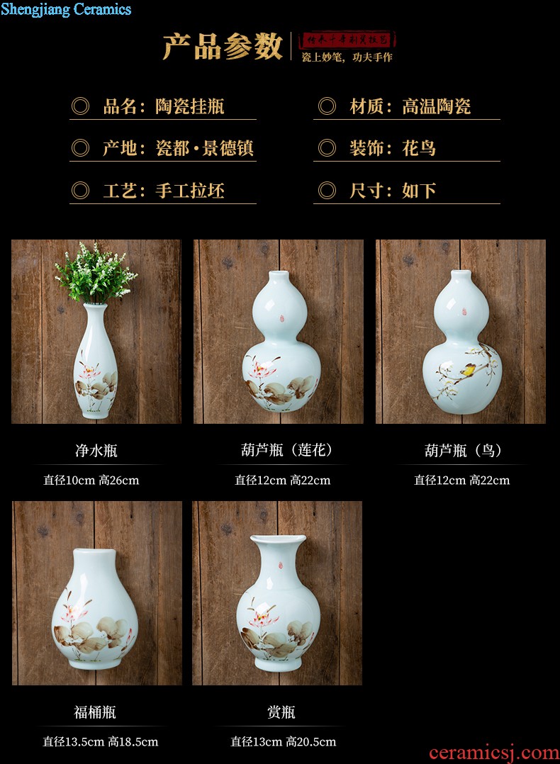 Jingdezhen imitation jun porcelain ceramic horse to successful antique new Chinese style classical household adornment handicraft furnishing articles sitting room