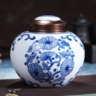 Hand-painted restoring ancient ways of jingdezhen blue and white porcelain vase gourd furnishing articles rich ancient frame antique Chinese style household ceramics handicraft