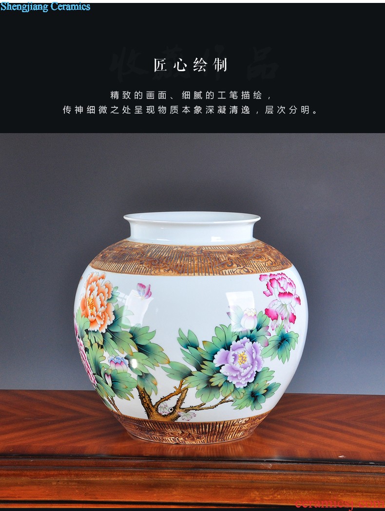 Handicrafts retro ceramic vases, trinkets, creative home furnishing articles counter sitting room adornment dry vase