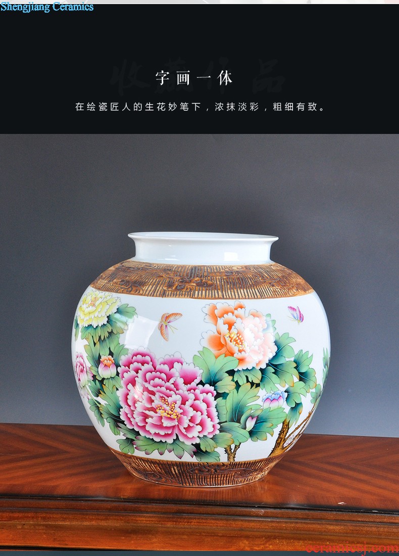 Handicrafts retro ceramic vases, trinkets, creative home furnishing articles counter sitting room adornment dry vase