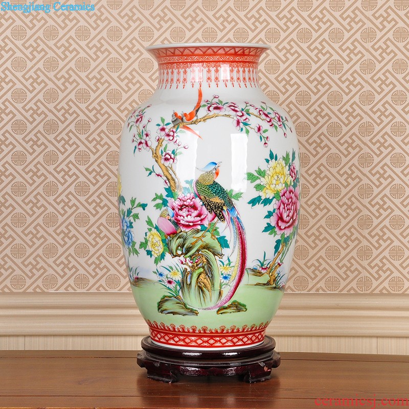 Handwritten Chinese vase furnishing articles sitting room adornment ornament porcelain restoring ancient ways of blue and white porcelain of jingdezhen ceramics handicraft