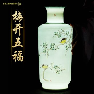 Jingdezhen ceramic vase lucky bamboo Chinese style restoring ancient ways is rich ancient frame furnishing articles furnishing articles sitting room flower arrangement home decoration