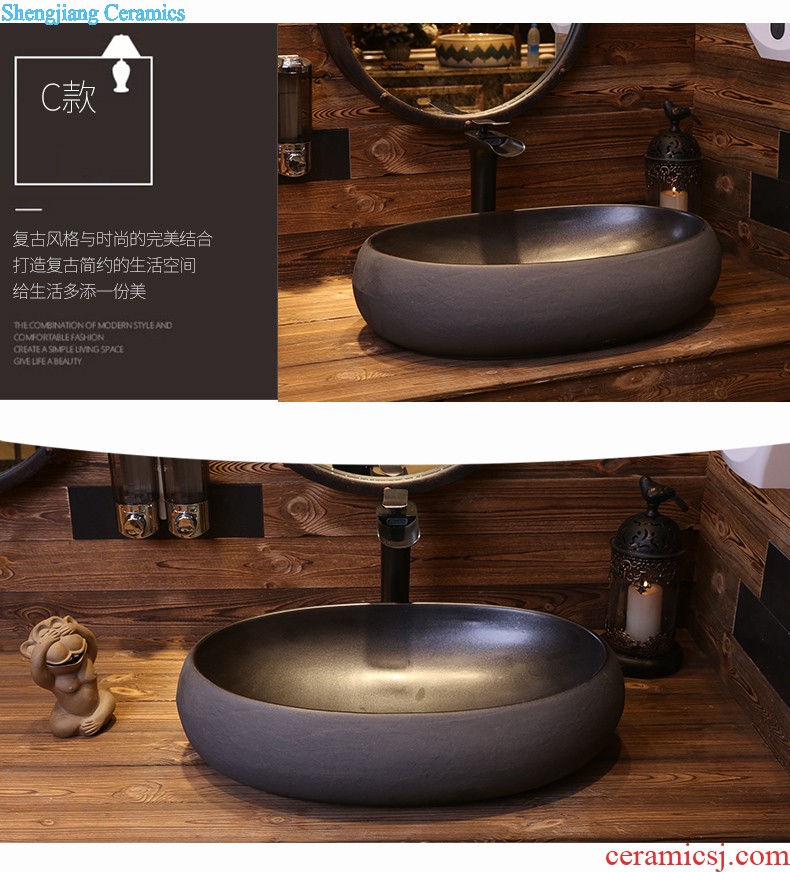 Jia depot archaize basin stage basin of Chinese style personality sinks ceramic art basin toilet lavabo restoring ancient ways