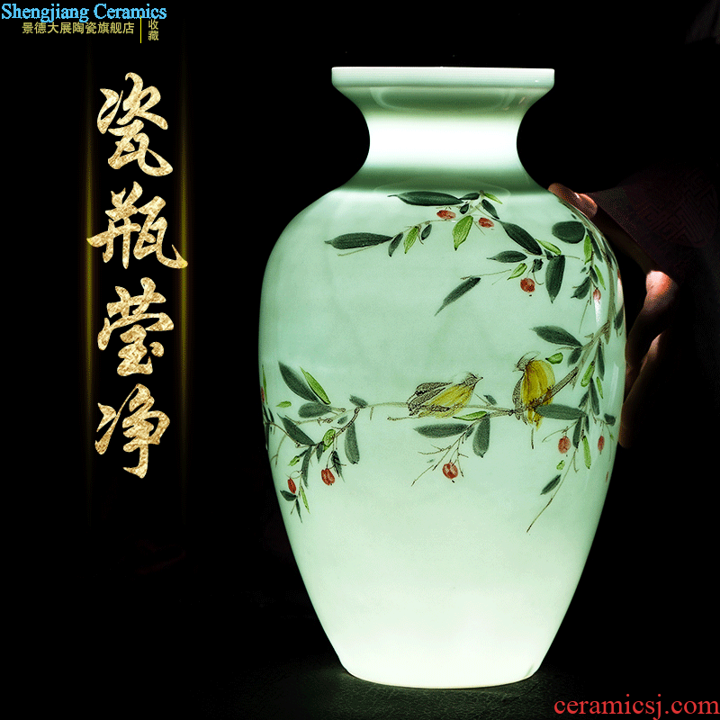 Blue and white porcelain of jingdezhen porcelain vases creative furnishing articles Chinese style classical style restoring ancient ways is hand-painted vases, antique vase