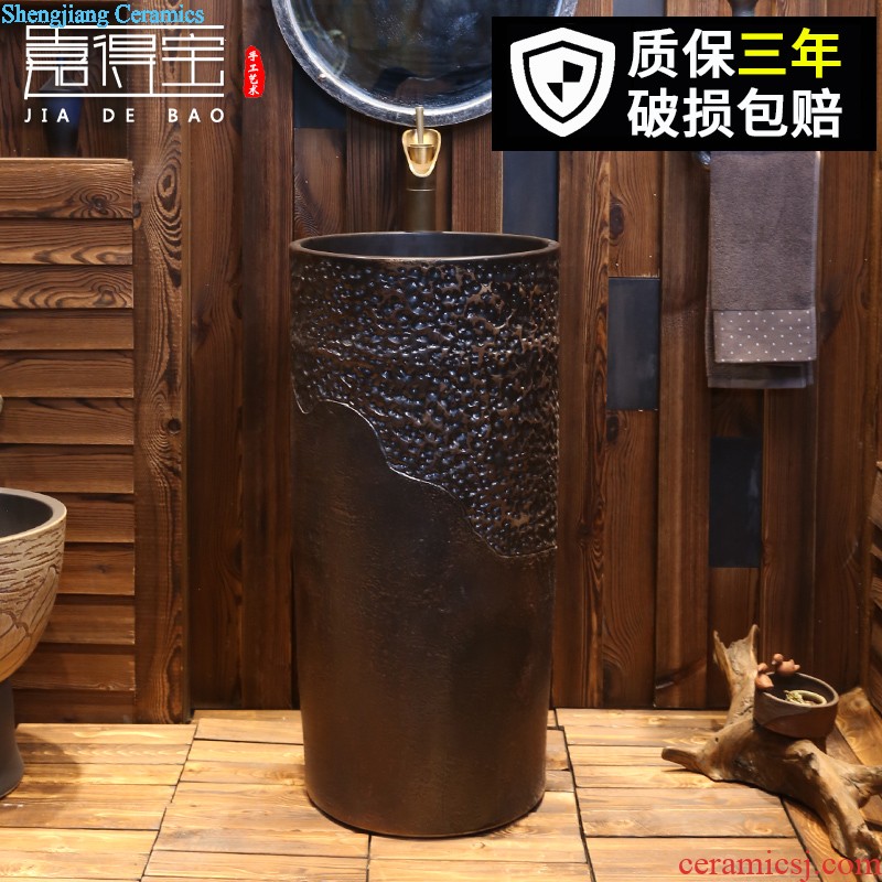 Jia depot basin of Chinese style restoring ancient ways on the ceramic lavatory circle Archaize toilet lavabo birdbath household