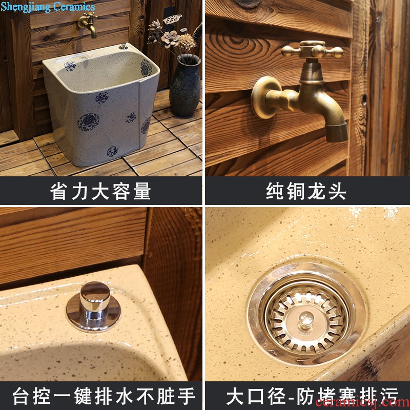 Jia depot Modern Jane European stage basin Sinks ceramic lavabo creative personality art basin