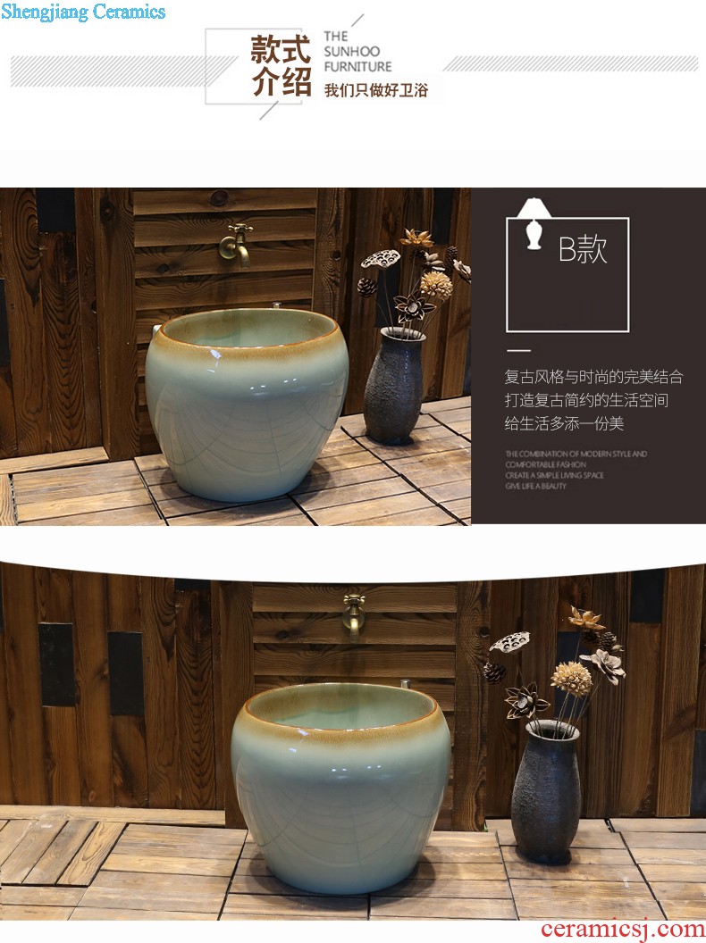 Jia depot Archaize creative hand washing dish Chinese style restoring ancient ways of ceramic toilet stage basin square art basin