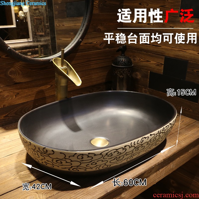 Jia depot Northern Europe on the ceramic POTS Lavabo square contracted lavatory basin bathroom European art