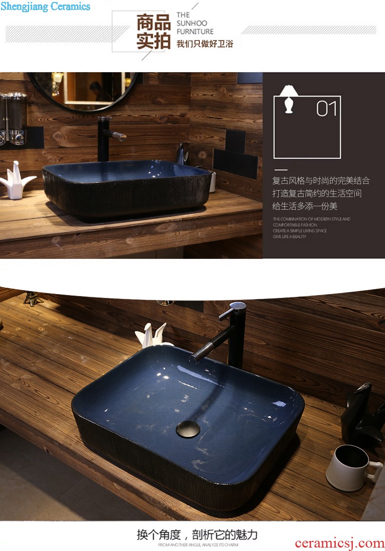 Jia depot stage basin to square the sink household lavatory basin art balcony ceramic bathroom sinks