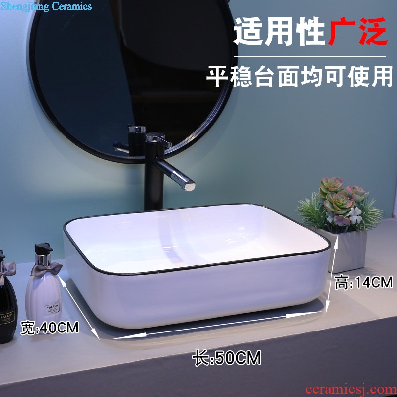 Jia depot jingdezhen ceramic lavabo stage basin antique oval lavatory toilet art basin of restoring ancient ways