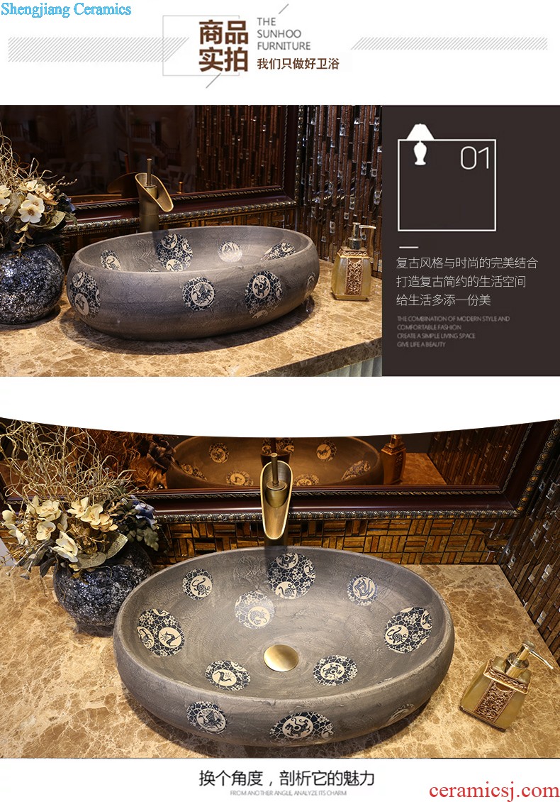 Jia depot lavatory stage basin sink large special-shaped ceramic art basin home European water basin