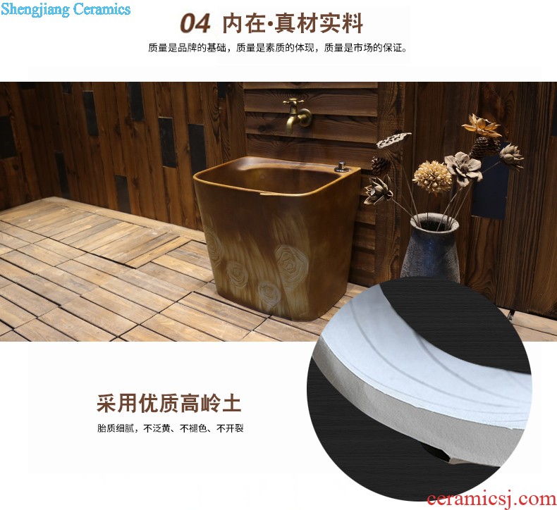 Jia depot Ceramic art stage basin of restoring ancient ways Creative Chinese lavatory toilet lavabo basin that wash a face