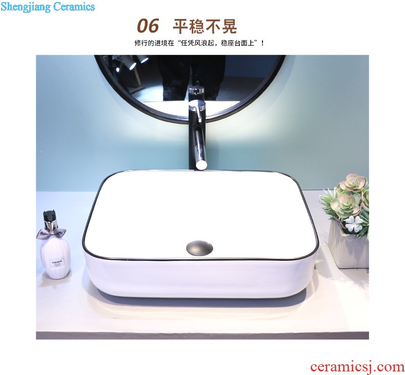 Jia depot jingdezhen ceramic lavabo stage basin antique oval lavatory toilet art basin of restoring ancient ways