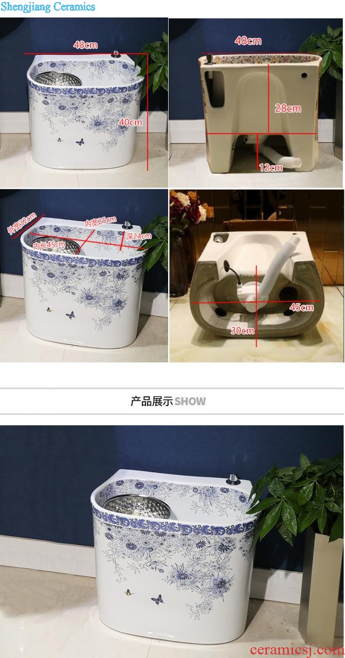 M beauty outdoor restoring ancient ways the sink basin of jingdezhen ceramic column courtyard floor balcony sink