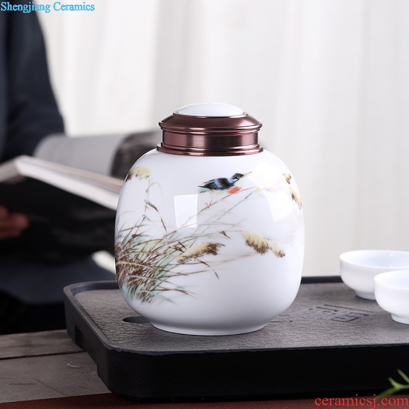 Large white vase furnishing articles wine accessories lucky bamboo vase water raise contracted flower arranging, jingdezhen ceramics