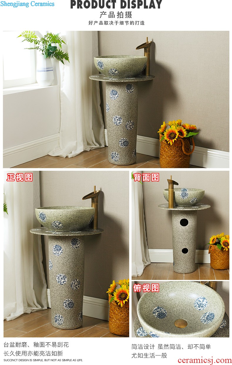 Lavabo ceramic column toilet bowl washing pool balcony sink lavatory toilet pillar landing