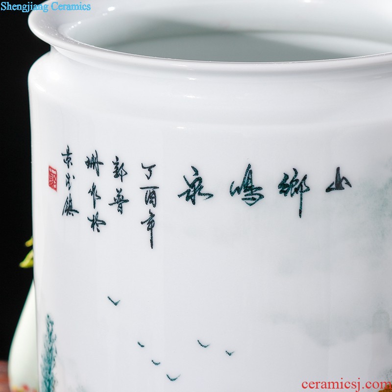 Huai embellish ji laugh jingdezhen ceramic vase painting porcelain vase freehand brushwork in traditional Chinese painting by classical home furnishing articles