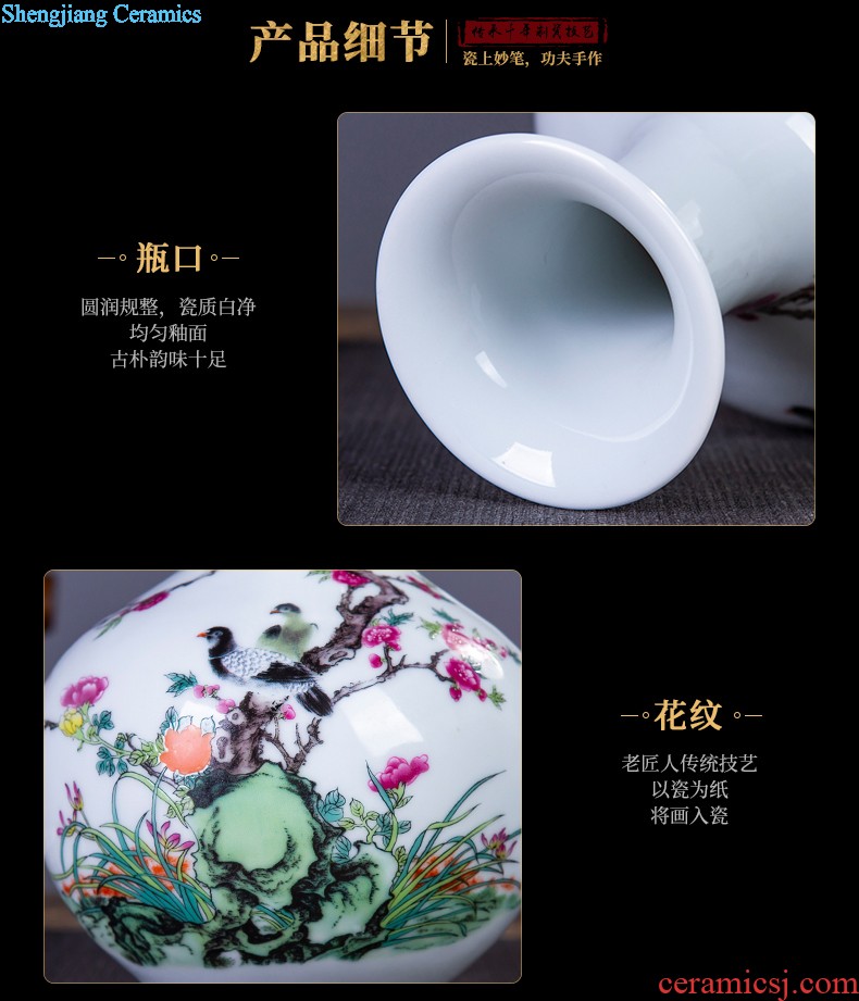 Jingdezhen ceramics furnishing articles hand-painted traditional Chinese decorative hanging dish sit plate new sitting room of Chinese style household arts and crafts