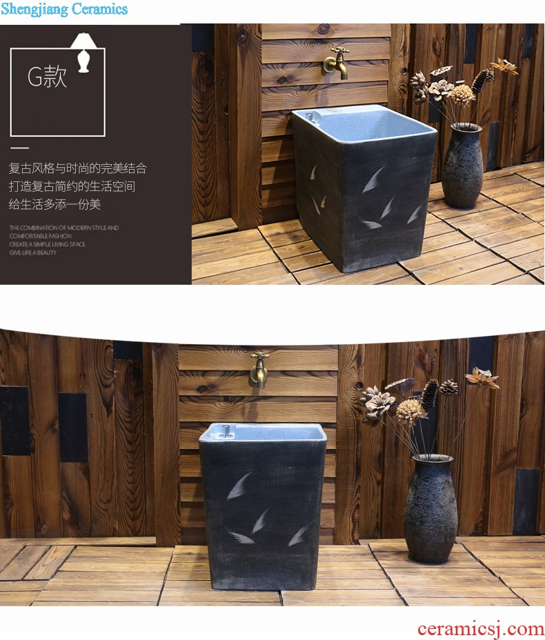 Jia depot ceramic art stage basin of Chinese style originality the sink basin bathroom sinks restoring ancient ways