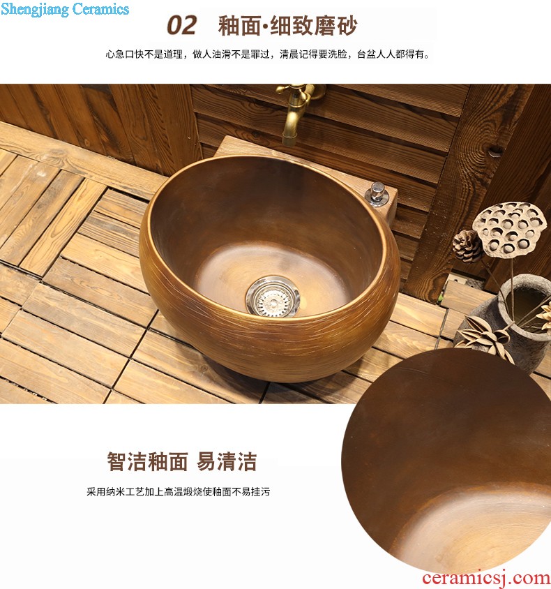 Jia depot Archaize creative hand washing dish Chinese style restoring ancient ways of ceramic toilet stage basin square art basin